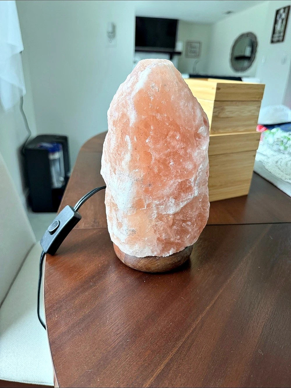 Himalayan Salt Lamp Pink & White
